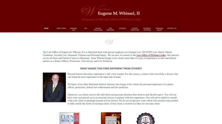Law Office of Eugene M. Whissel, II - Annapolis, MD - Attorney in Annapolis