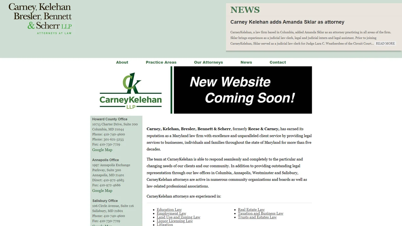 Carney, Kelehan, Bresler, Bennett & Scherr - Annapolis, MD office in Annapolis, Maryland