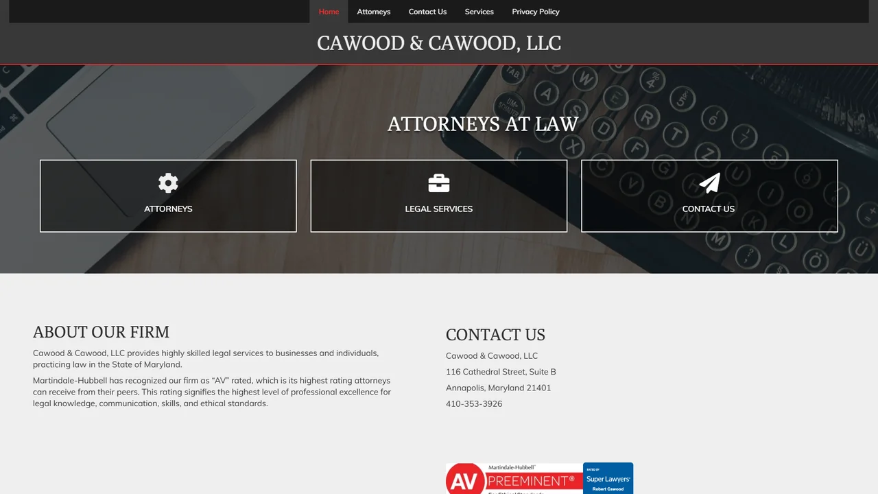 Cawood &amp; Cawood, LLC - Annapolis, MD office in Annapolis, Maryland