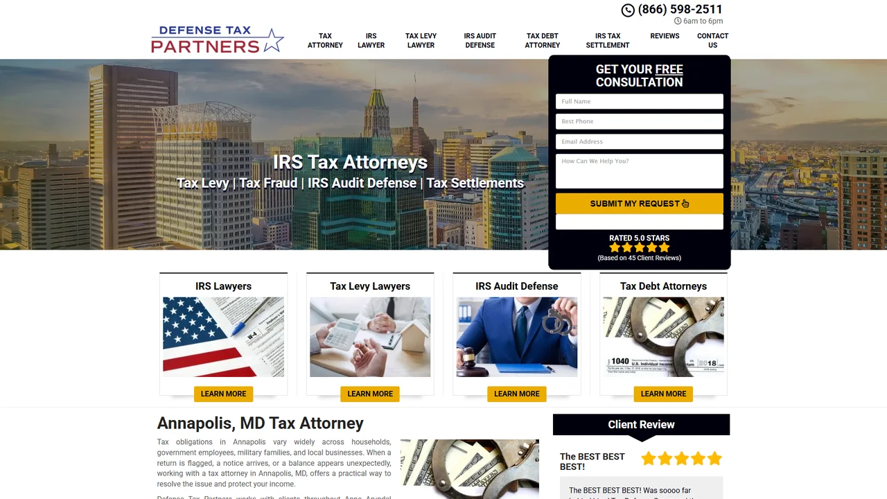 Defense Tax Partners - Annapolis, MD office in Annapolis, Maryland