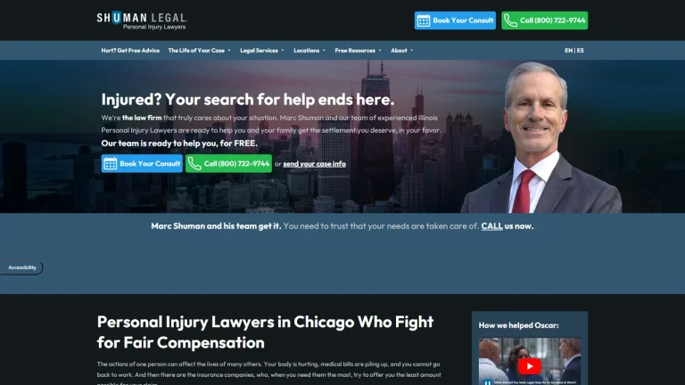 Shuman Legal Personal Injury Lawyers - Chicago, IL - Attorney in Chicago