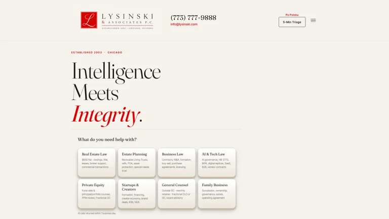Lysinski & Associates PC - Chicago, IL - Attorney in Chicago