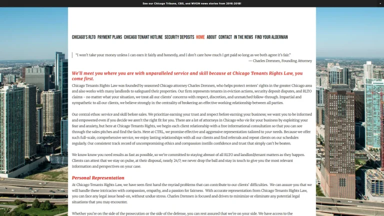 Chicago Tenants Rights Law - Chicago, IL - Attorney in Chicago