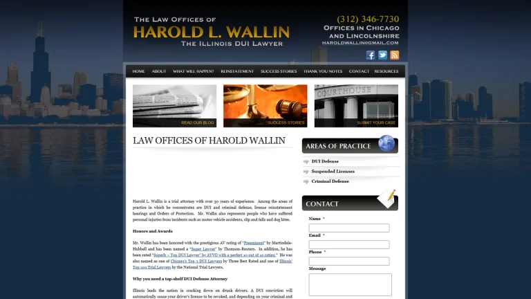 Harold L Wallin - Chicago, IL - Attorney in Chicago