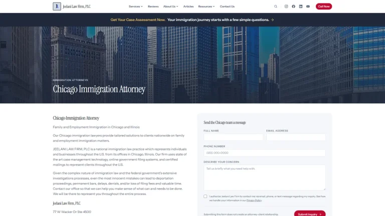 JEELANI LAW FIRM, PLC - CHICAGO - Attorney in Chicago
