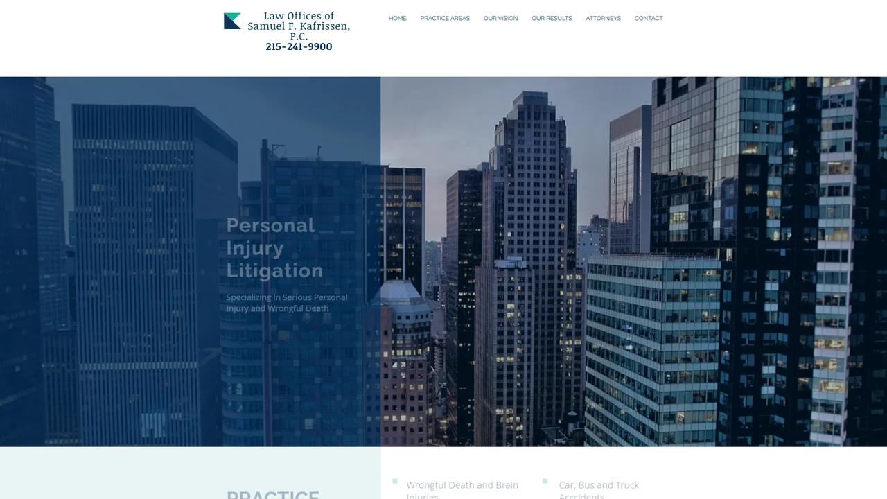 Law Offices of Samuel F. Kafrissen, P.C. - Philadelphia, PA office in Philadelphia, Pennsylvania