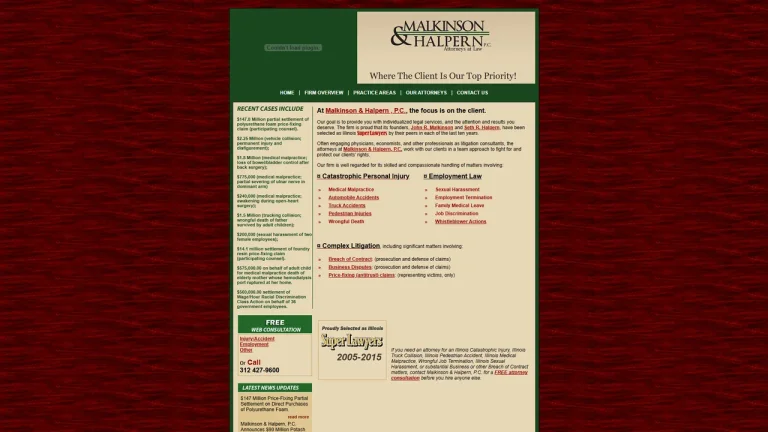 Malkinson & Halpern Pc - Chicago, IL - Attorney in Chicago