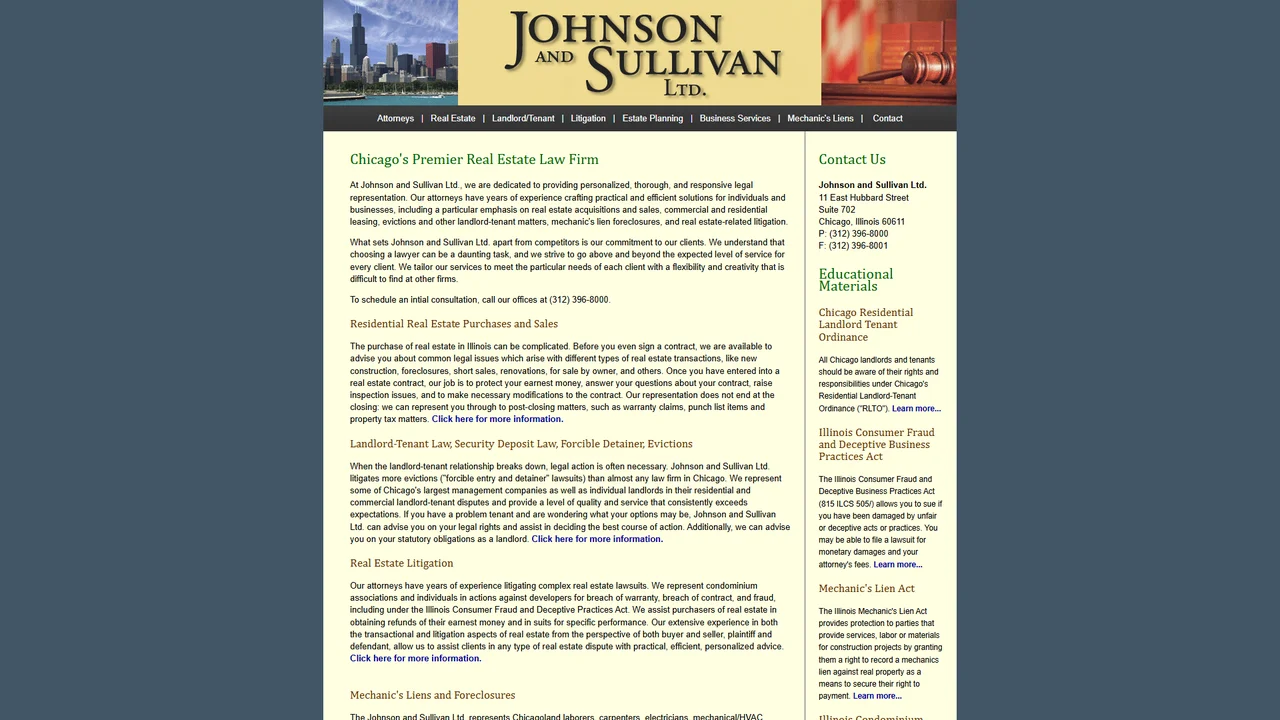 Johnson and Sullivan, Ltd. - Chicago, IL office in Chicago, Illinois