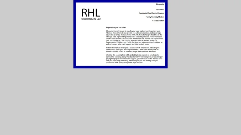 Robert Horwitz Real Estate Attorney - Chicago, IL - Attorney in Chicago