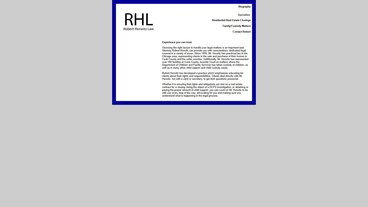 Robert Horwitz Real Estate Attorney - Chicago, IL office in Chicago, Illinois