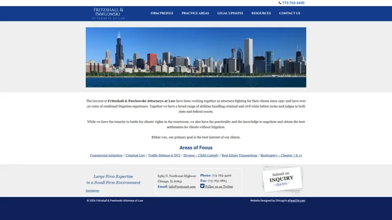 Fritzshall & Pawlowski Attorneys at Law - Chicago, IL - Attorney in Chicago