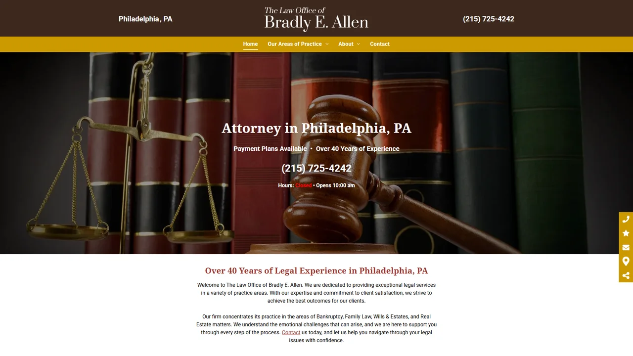 The Law Office Of Bradly E. Allen - Philadelphia, PA office in Philadelphia, Pennsylvania