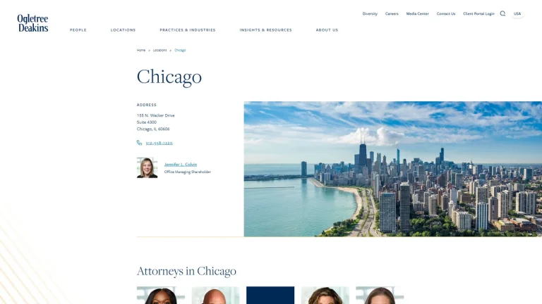 Ogletree Deakins - Chicago, IL - Attorney in Chicago