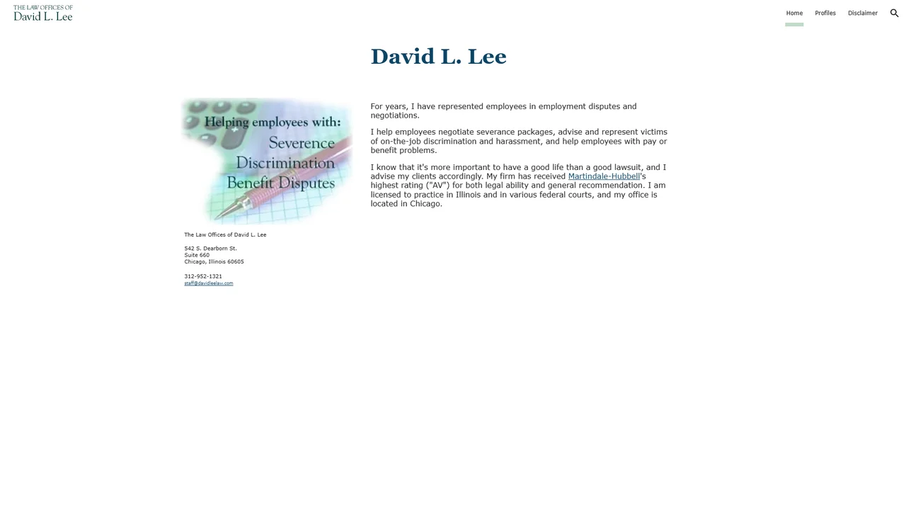 David L Lee Law Offices - Chicago, IL office in Chicago, Illinois