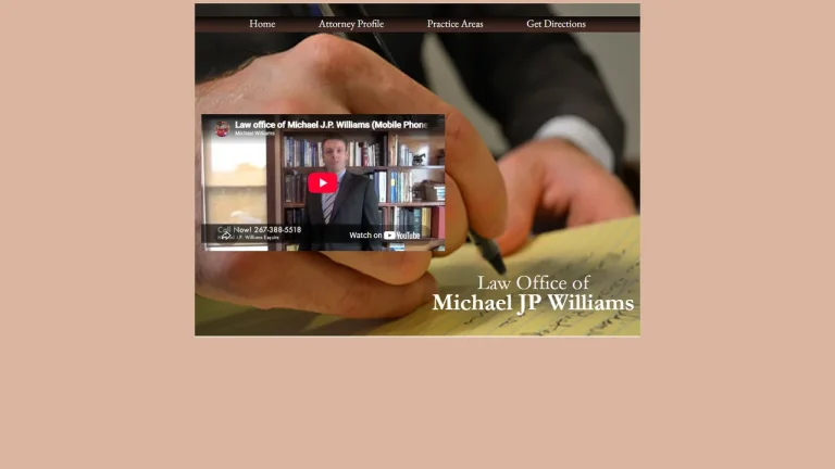 Law Office of Michael JP Williams Esquire - Philadelphia, PA - Attorney in Philadelphia