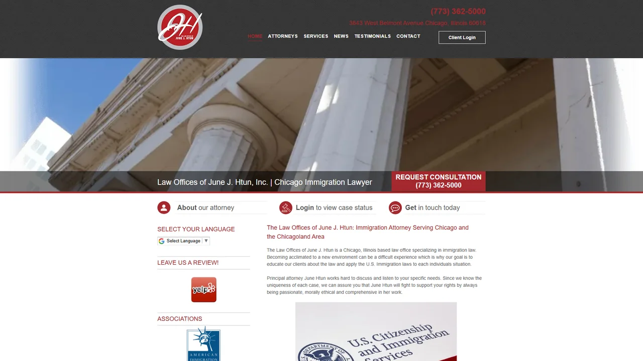 Law Offices of June J. Htun - Chicago, IL office in Chicago, Illinois