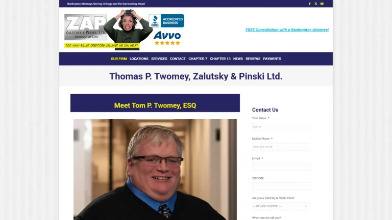 Thomas P. Twomey, Zalutsky & Pinski Ltd. - Chicago, IL - Attorney in Chicago