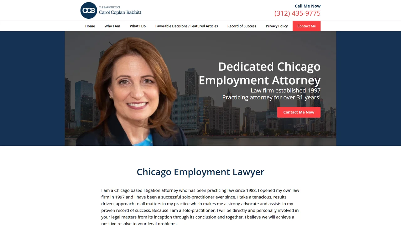 Carol Coplan Babbitt - Chicago, IL office in Chicago, Illinois