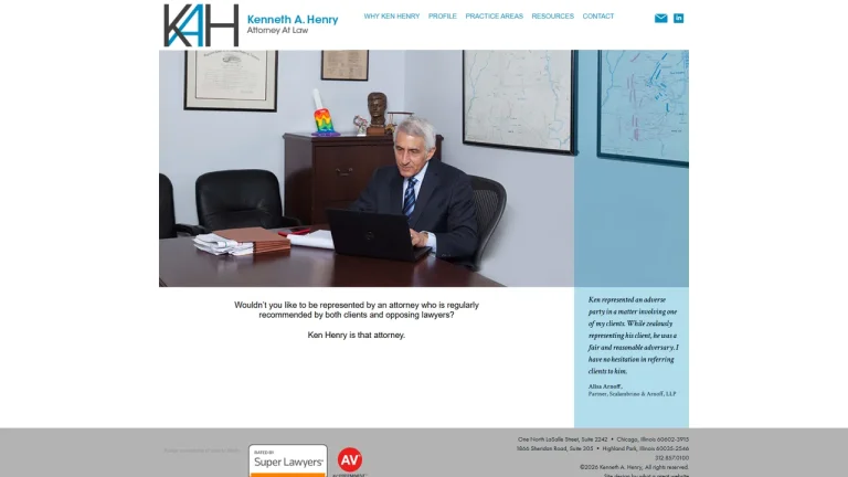 Kenneth A. Henry, Attorney at Law - Chicago, IL - Attorney in Chicago