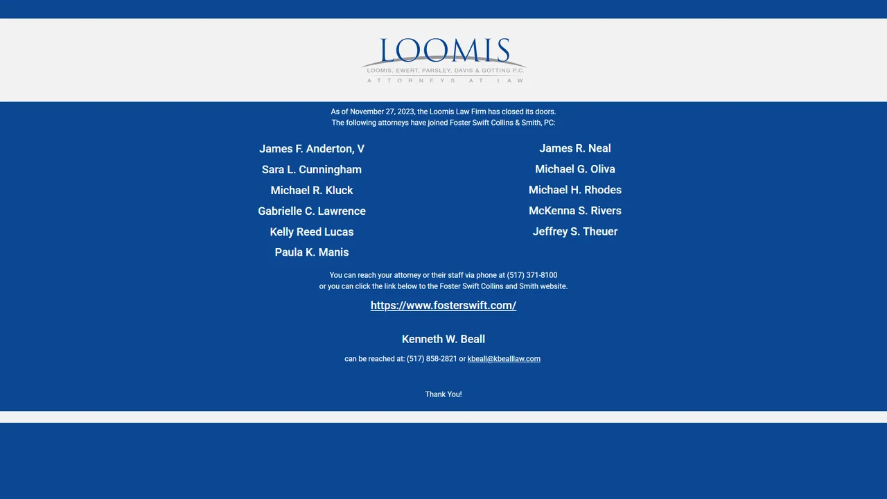 Jeffrey S. Theuer, Attorney at Loomis Law Firm - Lansing, MI office in Lansing, Michigan