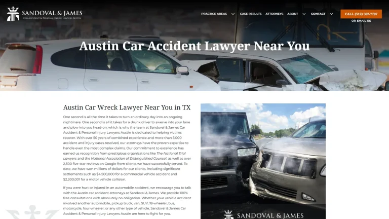 Sandoval & James Car Accident & Personal Injury Lawyers - Austin, TX - Attorney in Austin