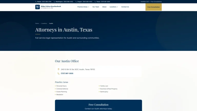 Law Offices of Blake Fulton Quackenbush - Austin, TX - Attorney in Austin