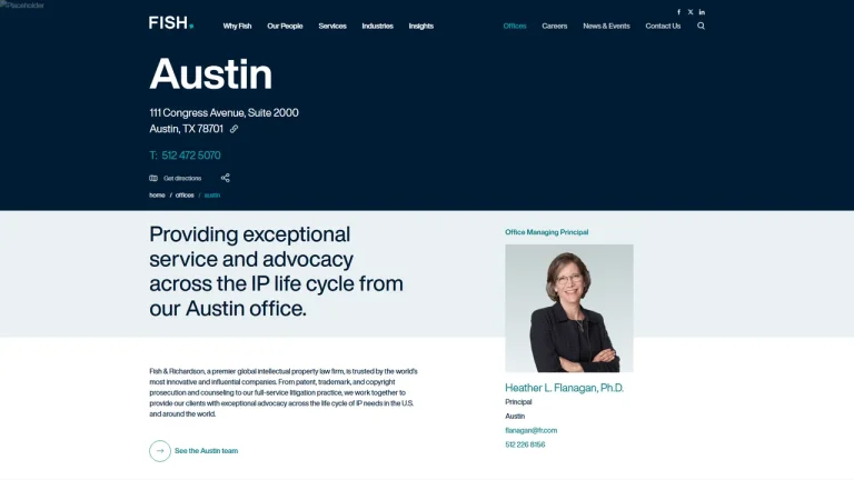 Fish & Richardson P.C. - Austin, TX - Attorney in Austin