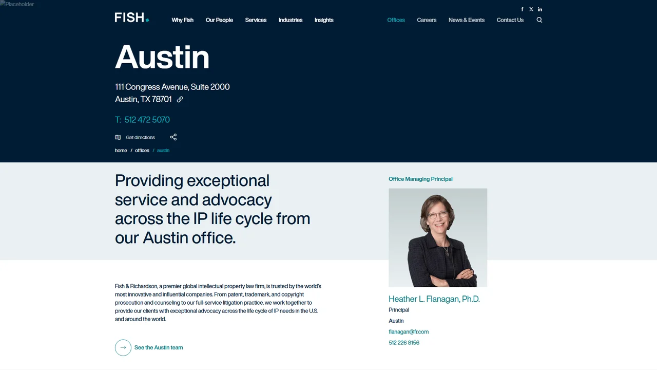 Fish & Richardson P.C. - Austin, TX office in Austin, Texas