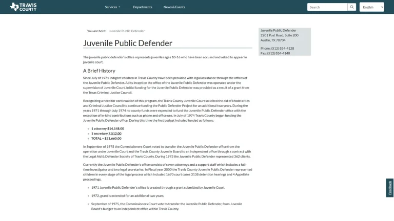 Travis County Juvenile Public Defender - Austin, TX - Attorney in Austin