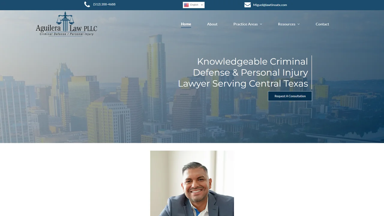 Aguilera Law PLLC - Criminal Defense & Personal Injury Attorneys - Austin, TX office in Austin, Texas