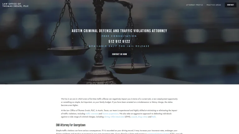 Law Office of Thomas Swain - Austin, TX - Attorney in Austin
