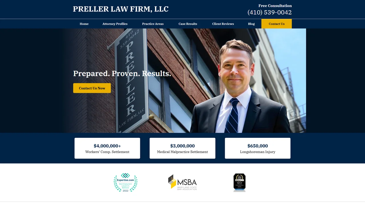 Preller Law Firm, LLC - Baltimore, MD office in Baltimore, Maryland