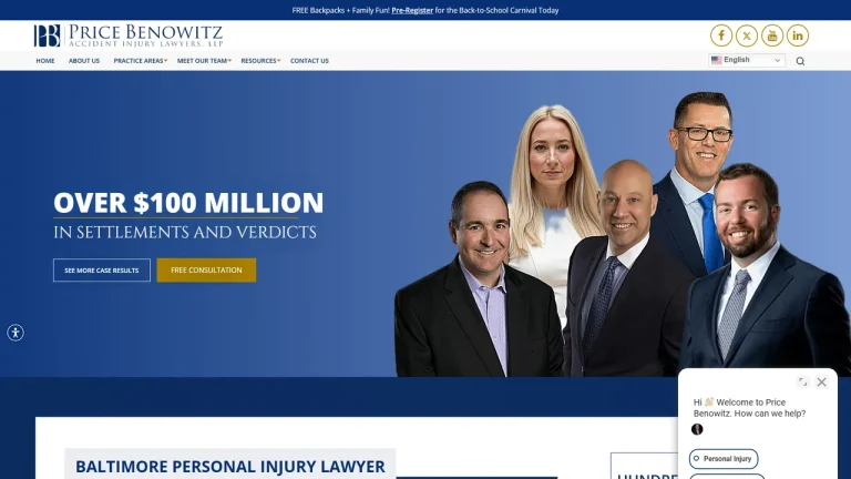 Price Benowitz Accident Injury Lawyers, LLP - Baltimore, MD - Attorney in Baltimore