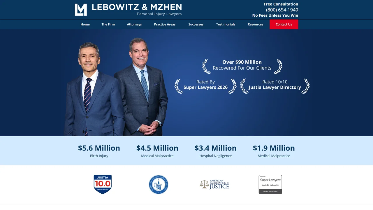 Lebowitz & Mzhen Personal Injury Lawyers - Baltimore, MD office in Baltimore, Maryland