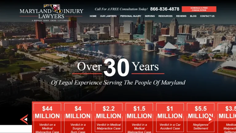 Maryland Injury Lawyers - Baltimore, MD - Attorney in Baltimore