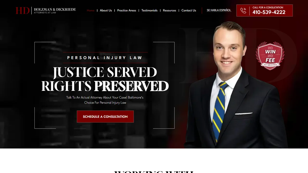 Holzman & Dickriede Attorneys at Law - Baltimore, MD office in Baltimore, Maryland