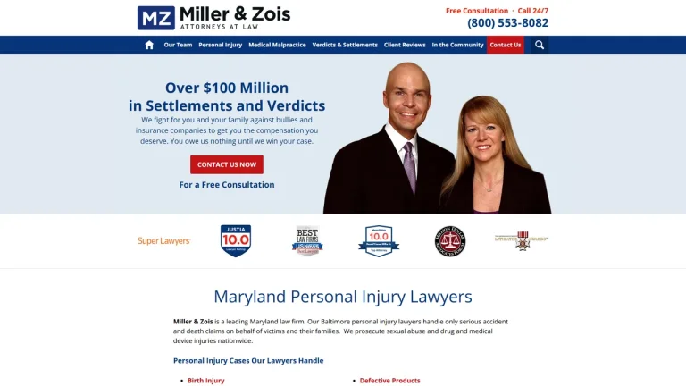 Miller & Zois, Attorneys at Law - Baltimore, MD - Attorney in Baltimore