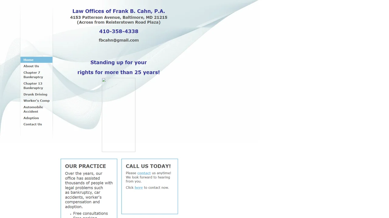 Frank B Cahn Law Office - Baltimore, MD office in Baltimore, Maryland