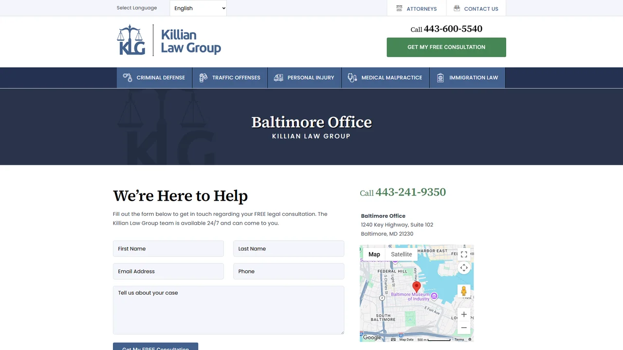 Killian Law Group, LLC - Baltimore, MD office in Baltimore, Maryland