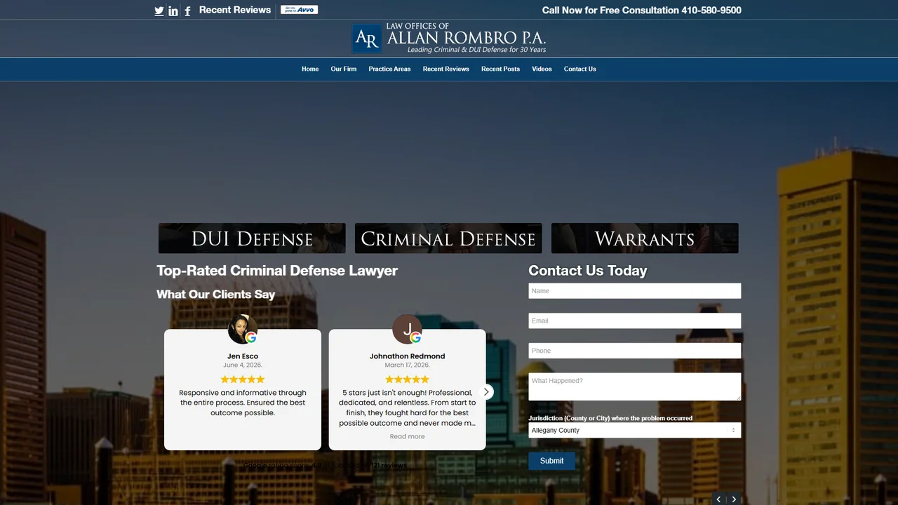 Law Offices of Allan Rombro P.A. - Baltimore, MD office in Baltimore, Maryland