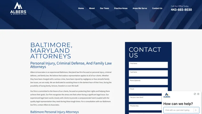 Albers & Associates - Baltimore, MD - Attorney in Baltimore