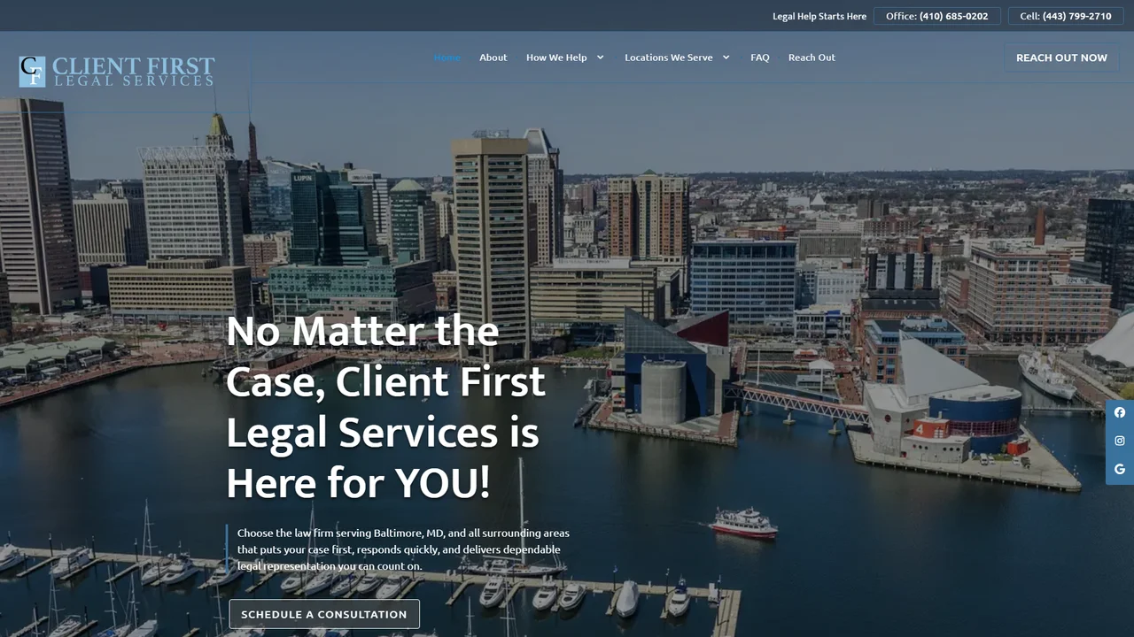Client First Legal Services - Baltimore, MD office in Baltimore, Maryland