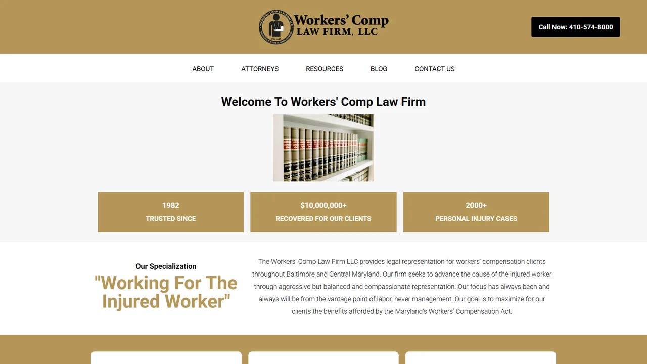 Workers Comp Law Firm LLC - Baltimore, MD office in Baltimore, Maryland