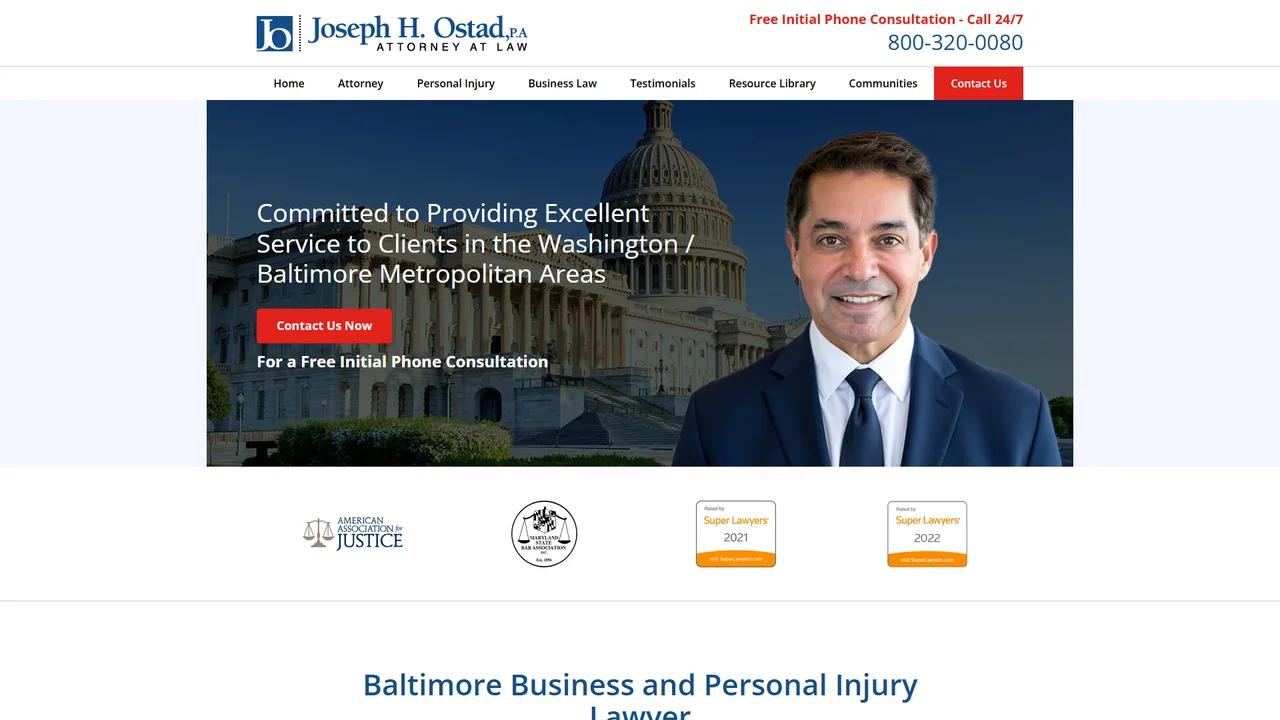 Joseph H. Ostad, P.A. - Baltimore, MD office in Baltimore, Maryland