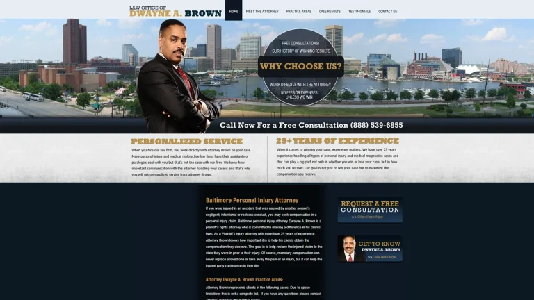 Law Offices of Dwayne A. Brown - Baltimore, MD - Attorney in Baltimore