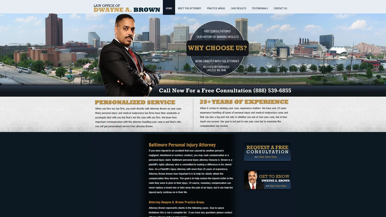 Law Offices of Dwayne A. Brown - Baltimore, MD office in Baltimore, Maryland