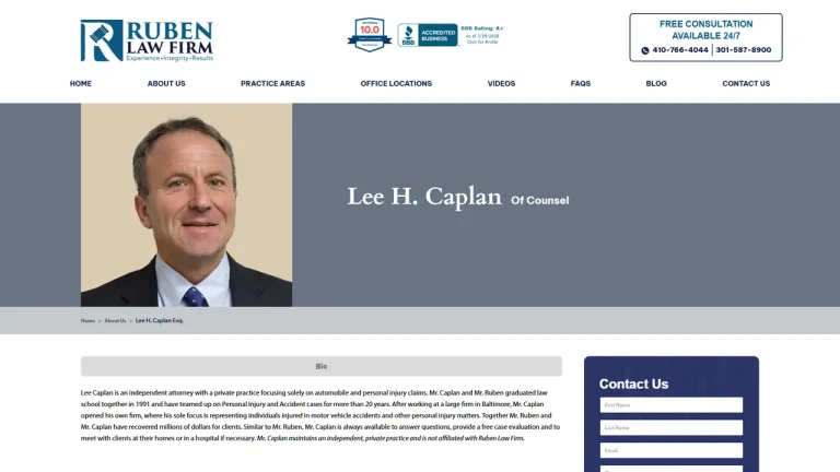 Lee Caplan - Baltimore, MD - Attorney in Baltimore