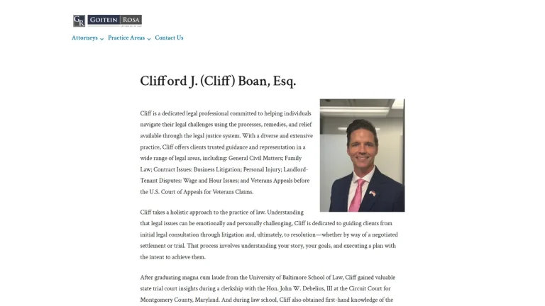 Clifford J. ”Cliff” Boan, Esq. - Baltimore, MD - Attorney in Baltimore