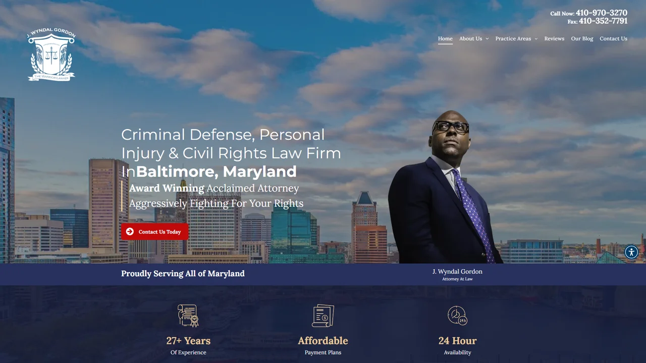 The Law Office of J. Wyndal Gordon, P.A. - Baltimore, MD office in Baltimore, Maryland