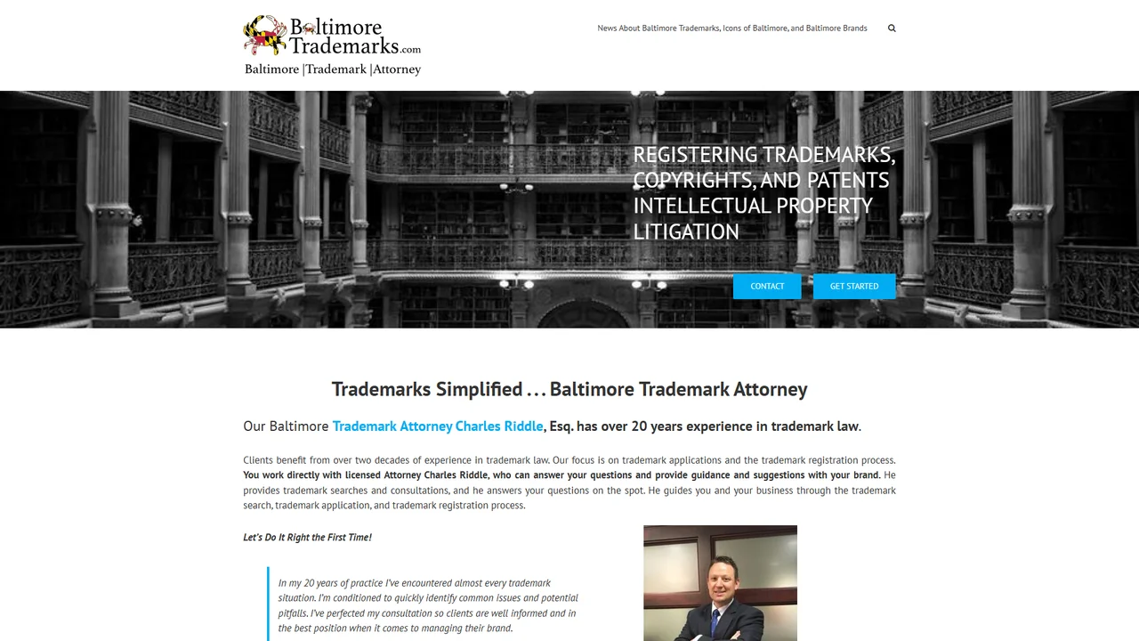 Baltimore Trademark Attorney - Baltimore, MD office in Baltimore, Maryland